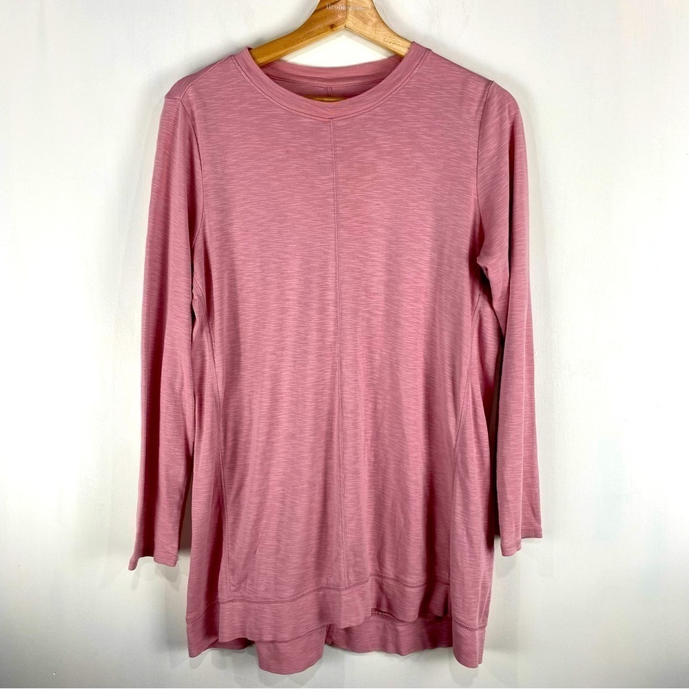 J. Jill Pima Elliptical Tunic 100% Cotton Longline Shirt Top Blouse Size Medium